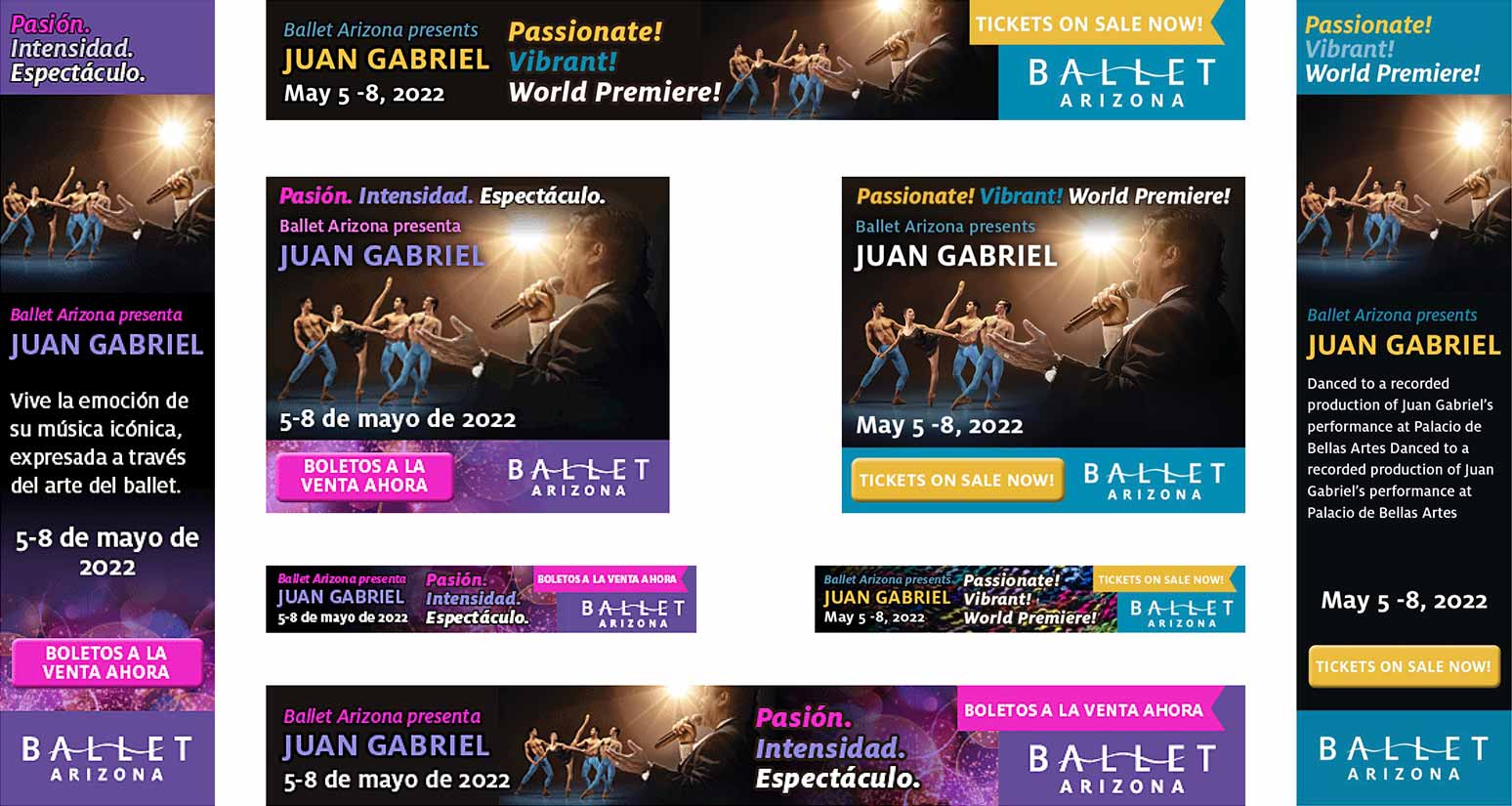 Ballet AZ Digital Ads Grid