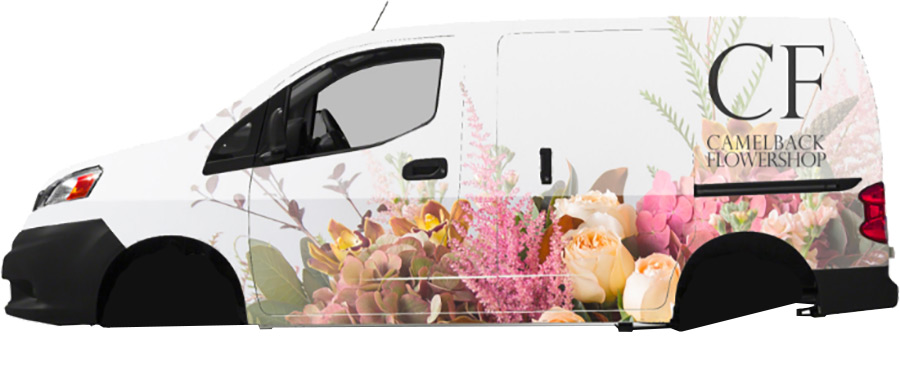Camelback Flowershop van